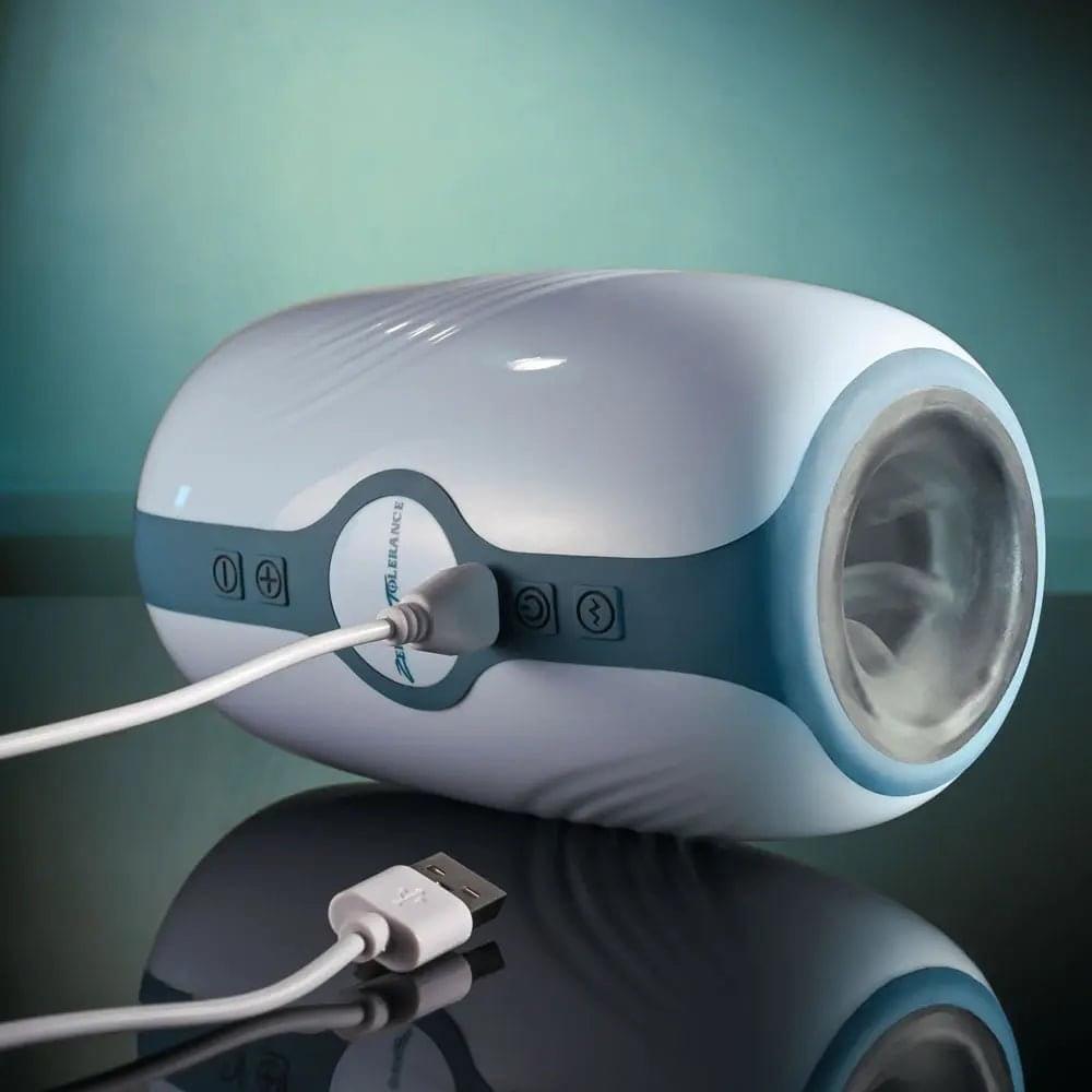 Zero Tolerance TOUCHDOWN -  15 cm USB Rechargeable Vibrating & Tightening Stroker Zero Tolerance Discreet Intimate Essentials.