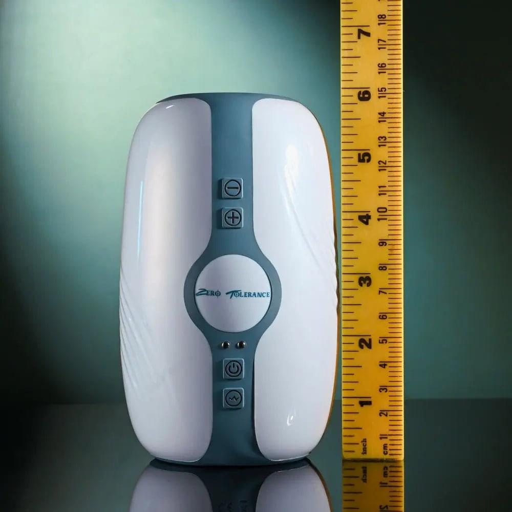 Zero Tolerance TOUCHDOWN -  15 cm USB Rechargeable Vibrating & Tightening Stroker Zero Tolerance Discreet Intimate Essentials.