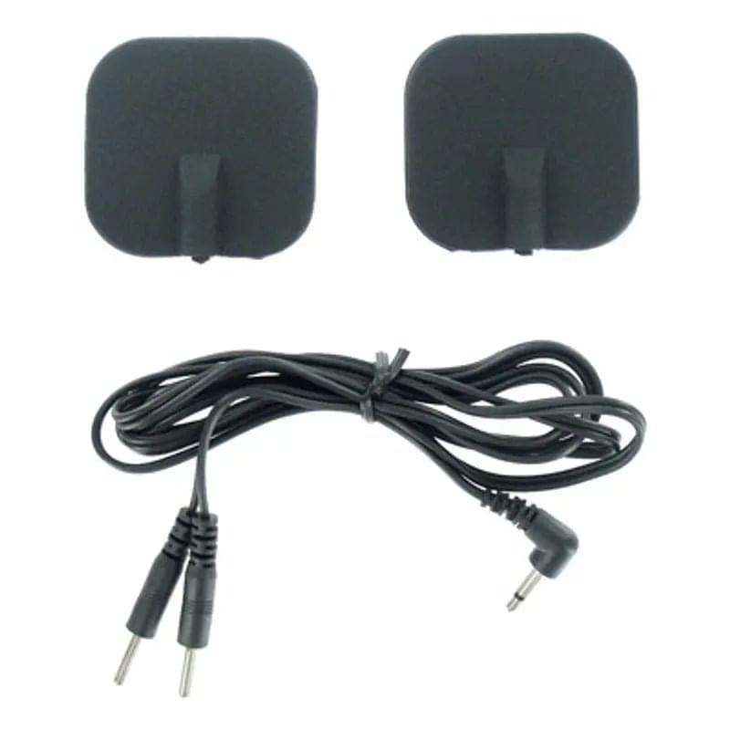 Zeus Deluxe Black Electro Pads 2 Pk Zeus Discreet Intimate Essentials.