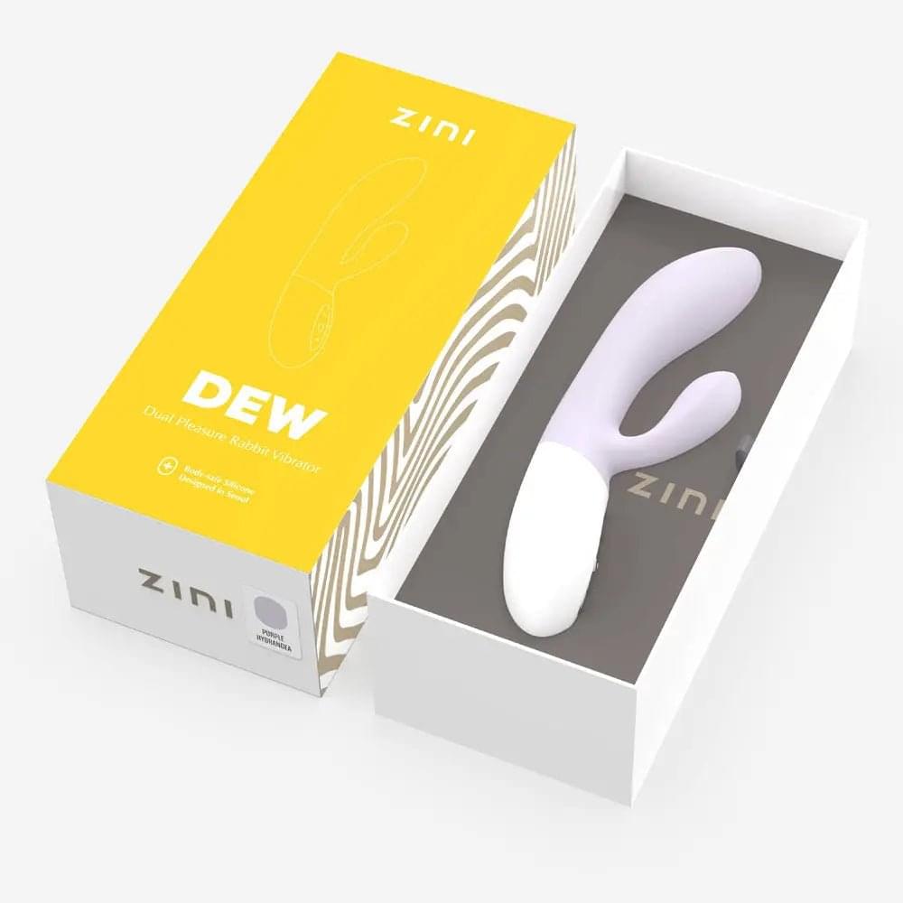 Zini Dew -  Hydrangea 20 cm USB Rechargeable Rabbit Vibrator Zini Discreet Intimate Essentials.