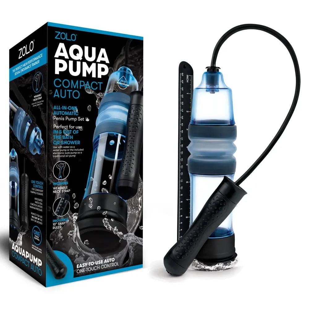 Zolo Aquapump Compact Auto -  Auto Water Penis Pump Zolo Discreet Intimate Essentials.