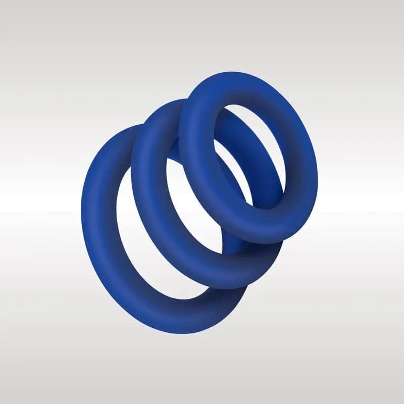 Zolo Extra Thick Silicone Cock Rings 3-Pack -  Thick Cock Rings - Set of 3 Sizes Zolo Discreet Intimate Essentials.