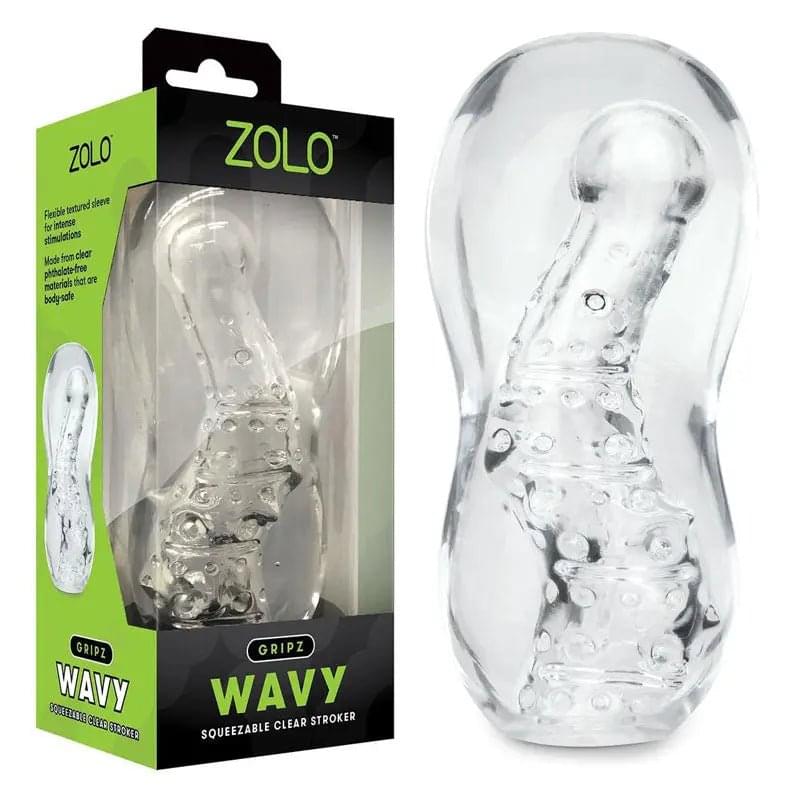 Zolo Gripz - Wavy -  Stroker Sleeve Zolo Discreet Intimate Essentials.
