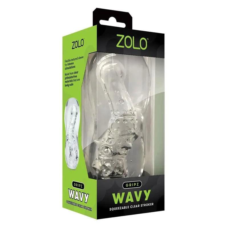Zolo Gripz - Wavy -  Stroker Sleeve Zolo Discreet Intimate Essentials.