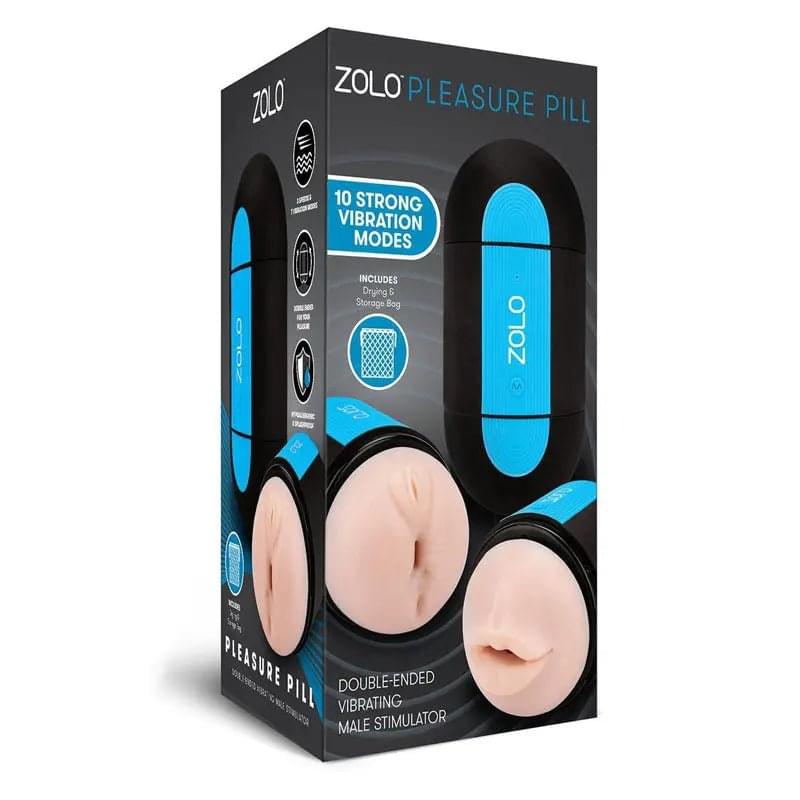 Zolo Pleasure Pill - Double Ended USB Rechargeable Stroker Zolo Discreet Intimate Essentials.
