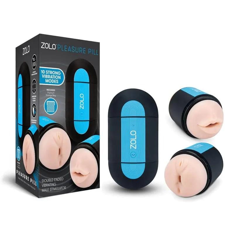 Zolo Pleasure Pill - Double Ended USB Rechargeable Stroker Zolo Discreet Intimate Essentials.