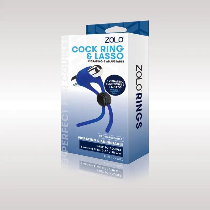 Zolo Rechargeable Cock Ring & Lasso -  USB Rechargeable Adjustable Cock Ring Zolo Discreet Intimate Essentials.