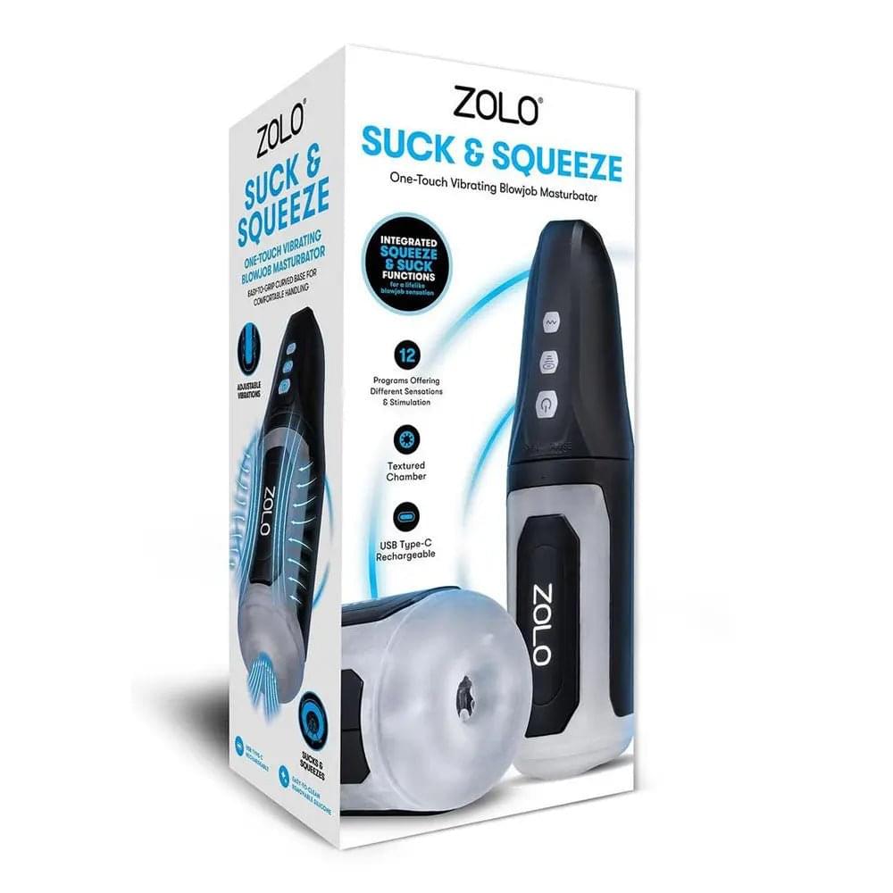 Zolo Suck & Squeeze - USB Rechargeable Sucking Auto Masturbator Zolo Discreet Intimate Essentials.