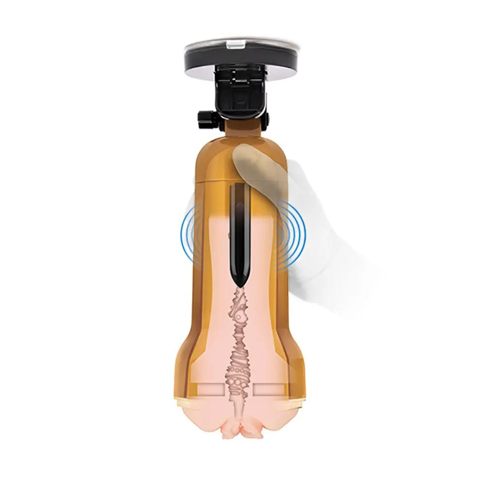 Shop affordable quality Zolo Vibrating Personal Trainer - USB Rechargeable Vibrating Vagina Stroker with Suction Mount - Discreet Intimate Essentials - MASTURBATORS - Zolo