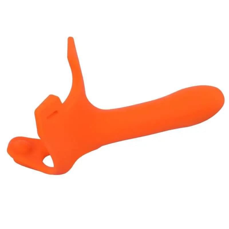 Zoro Strap-On 5.5in Orange PerfectFit Discreet Intimate Essentials.