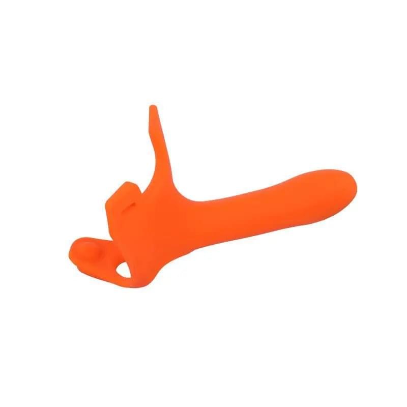 Zoro Strap-On 6.5in Orange PerfectFit Discreet Intimate Essentials.